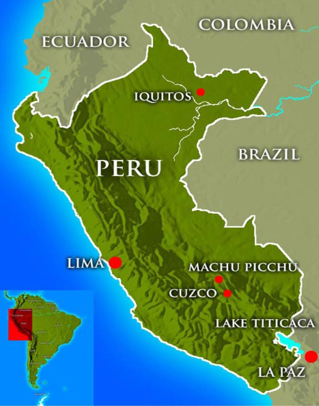 kaart wat peru